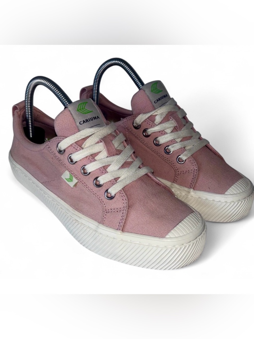 Cariuma OCA Women's Low-Top Canvas Sneakers in Dusty Rose Size 7 Casual Trainers